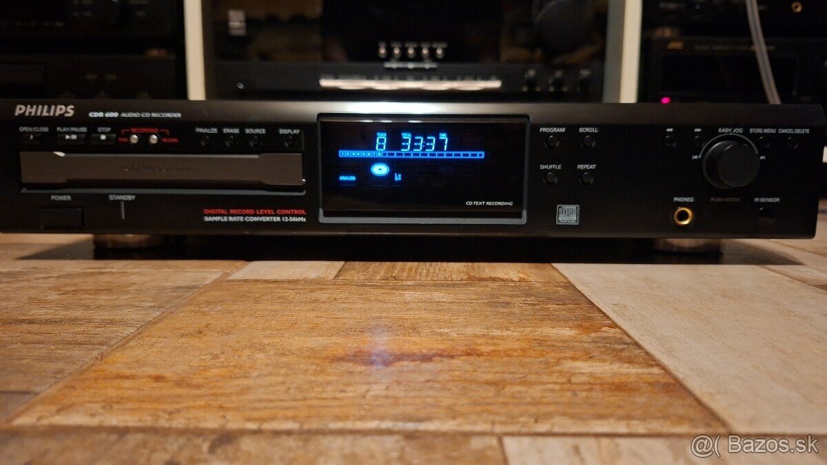 Philips CDR 600 🥰 Audio CD Recorder ❤️ + DO - 2