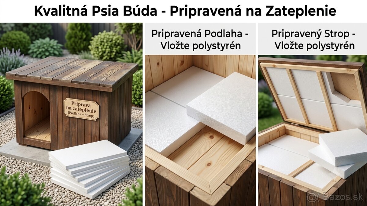 Kvalitná drevená búda pre psa - 2