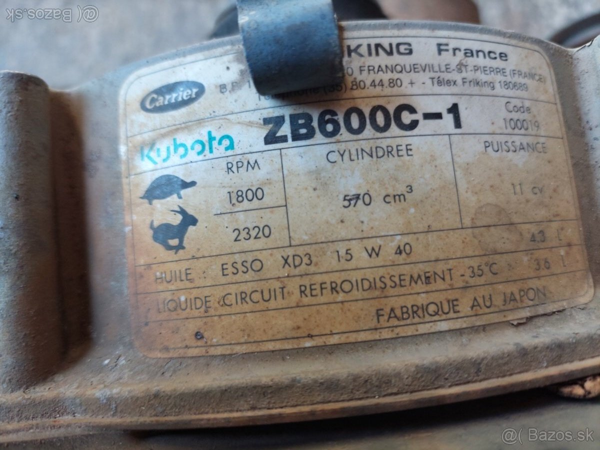 Predam motor Kubota dvojvalec diesel - 2
