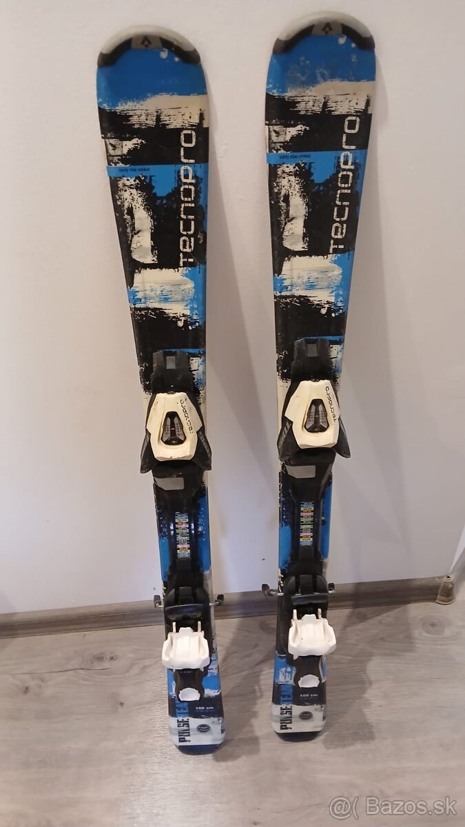 Lyže detské 100cm +lyžiarky - 2