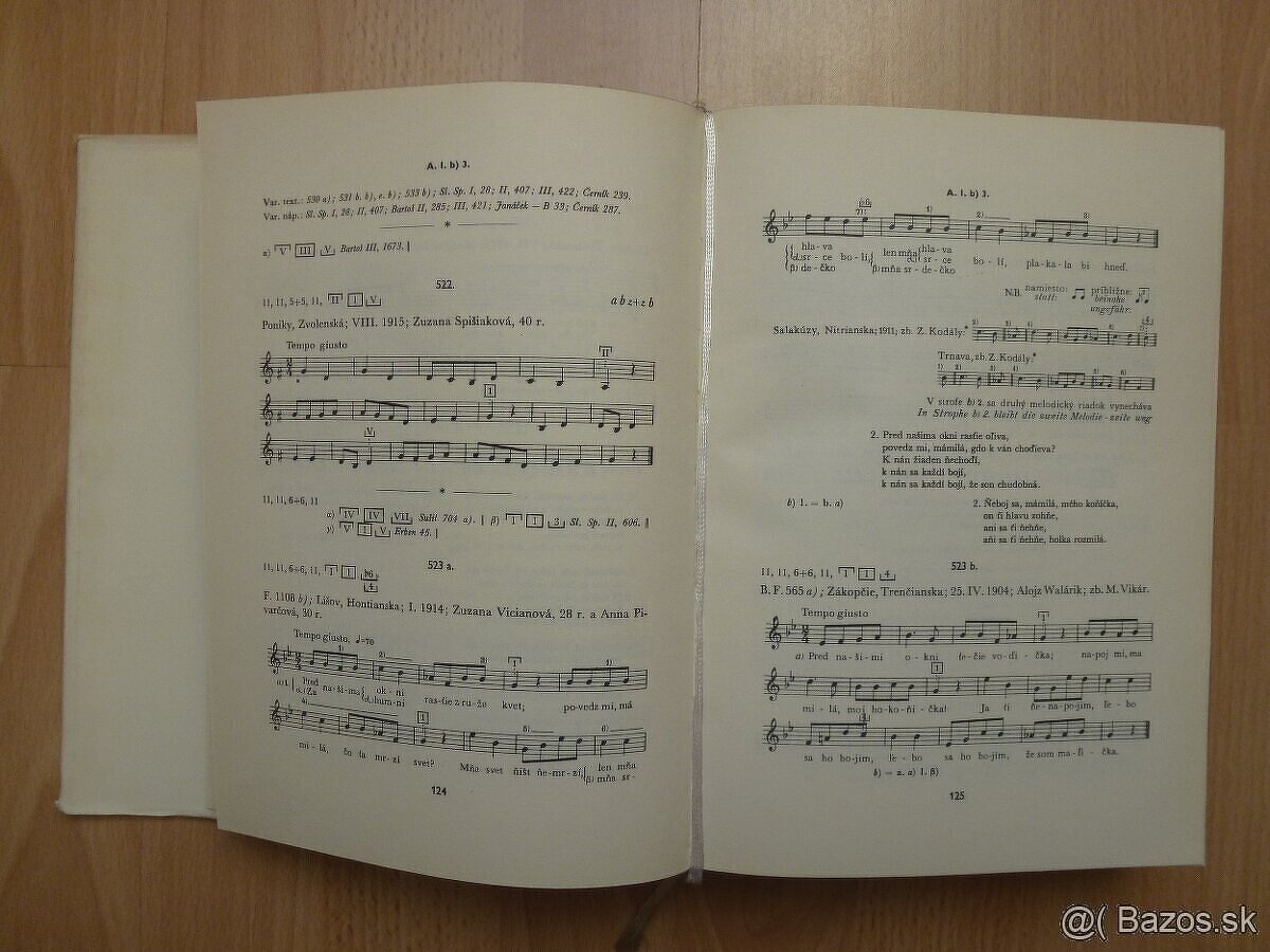 Béla Bartók - Slovenské ľudové piesne I a II.zväzok - RRR - 2