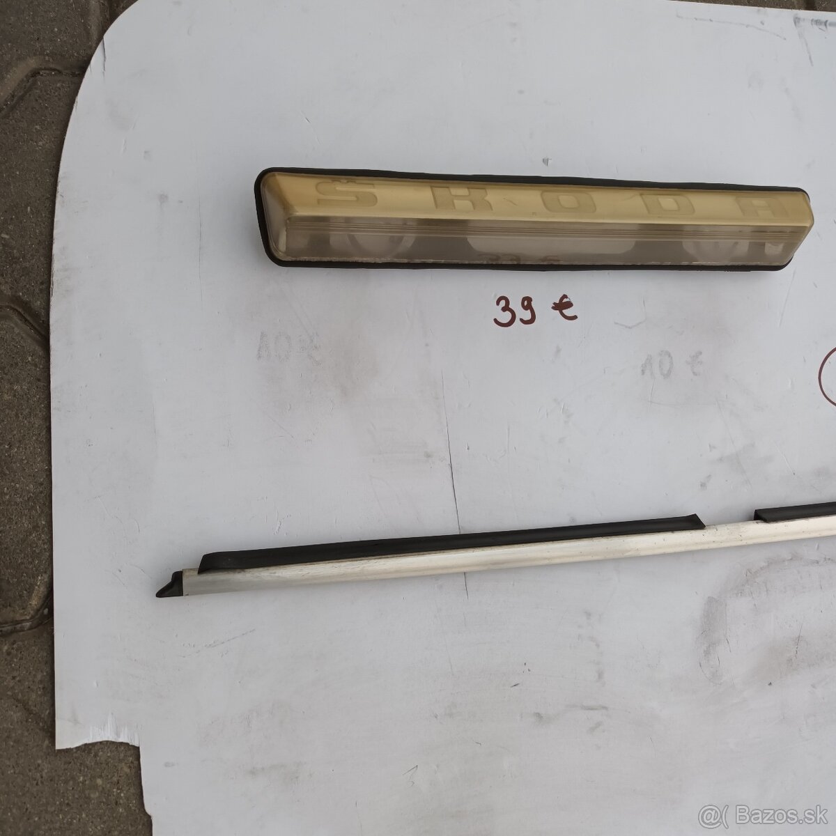 Predám osvetlenie SPZ+Zrkadlo spatné SKODA 110R - 2