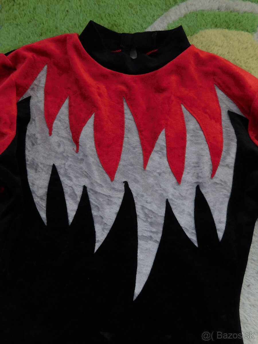 Velúrový dres na gymnastiku Milano 152-164 - 2