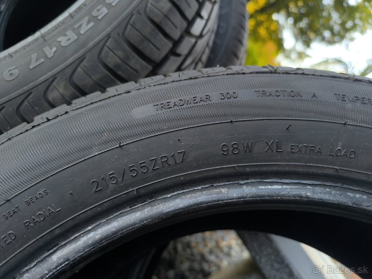 Letné pneumatiky 215/55 R17 - 2