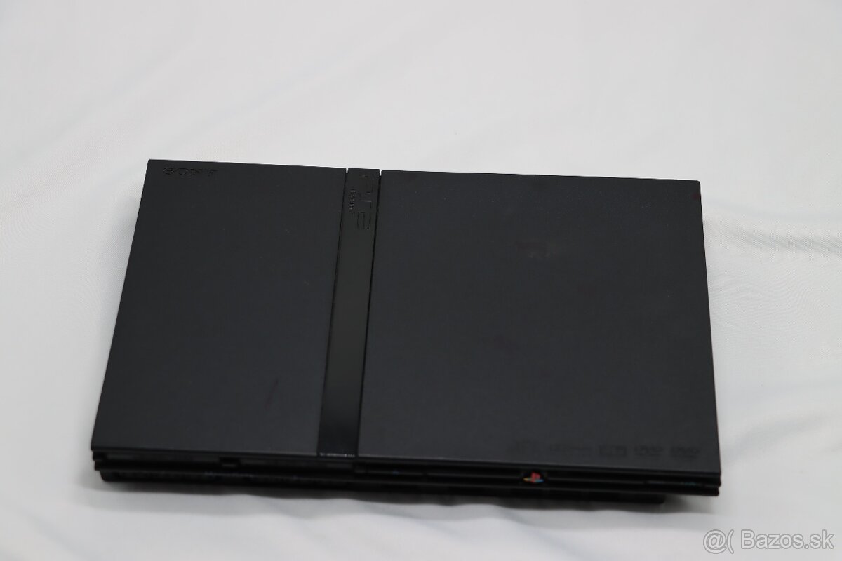 PlayStation 2 Slim SCPH-77004 čierna + príslušenstvo - 2