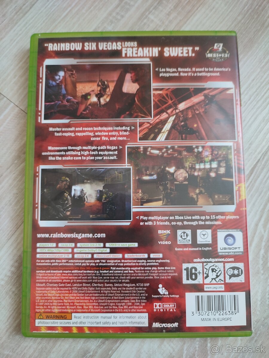 Predám hru Rainbow Six Vegas - XBOX 360 - 2
