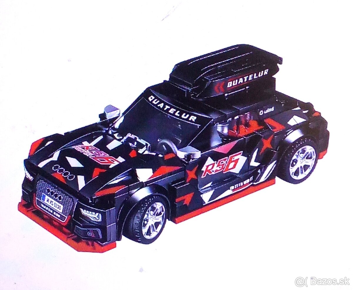 stavebnica čierne auto - 2
