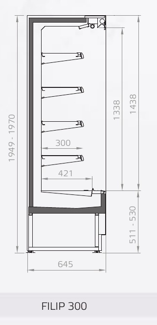 Predám rôzne chladiace vitríny Pastorkalt Filip 300 - 2