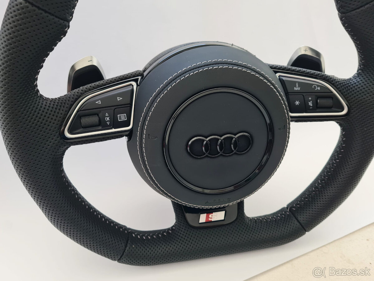 AUDI celoperforovaný volant s MULTIFUNKCIOU a RS F1 pádlami - 2