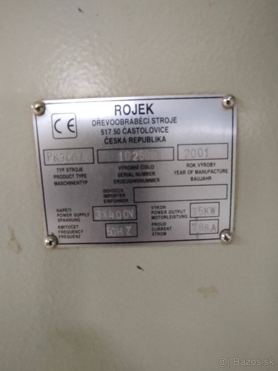 Formátovacia píla rojek PK300A 2m stôl - 2