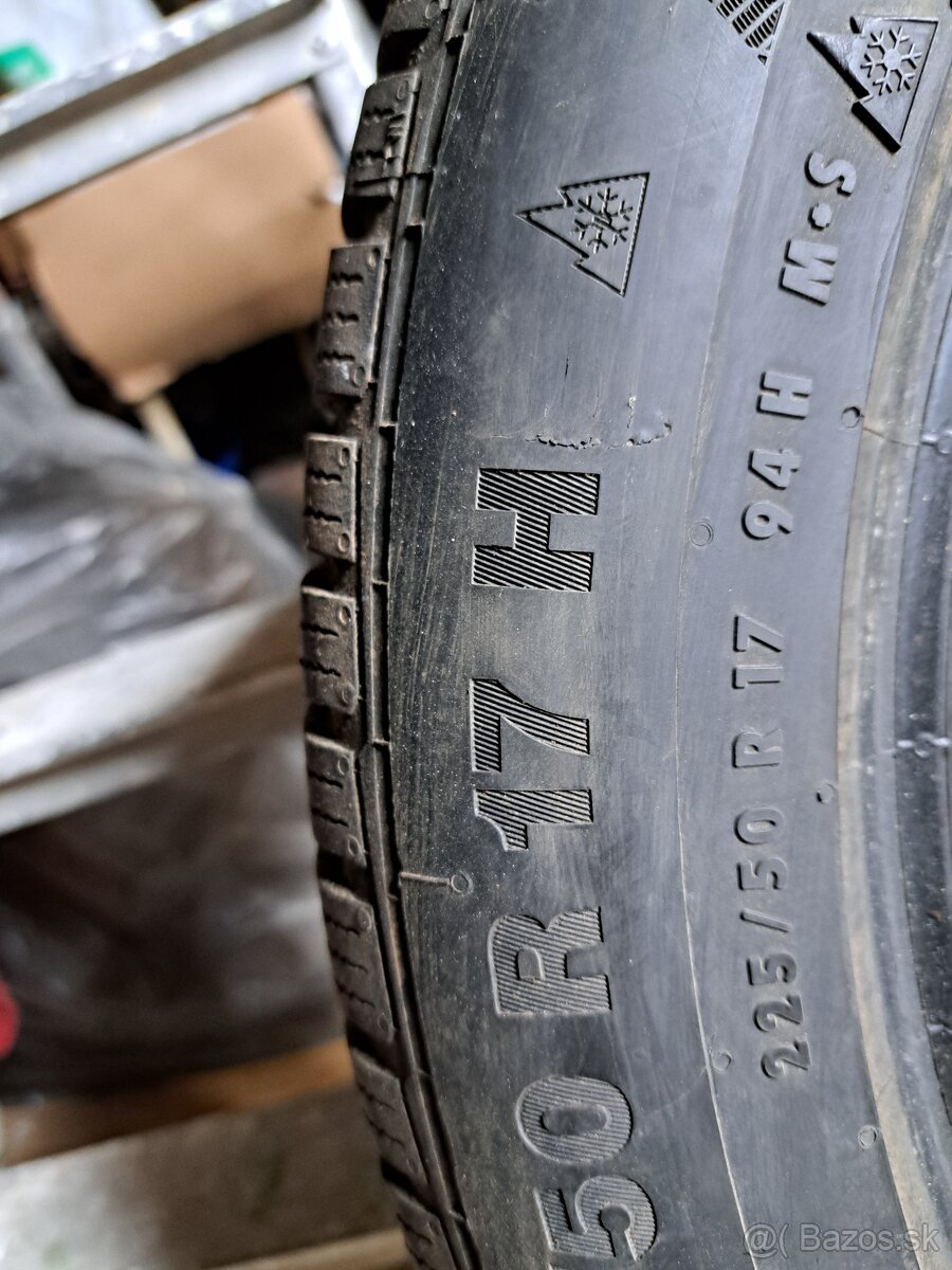 Predám Continental Winter Contact TS850P 225/50 R17 - 2