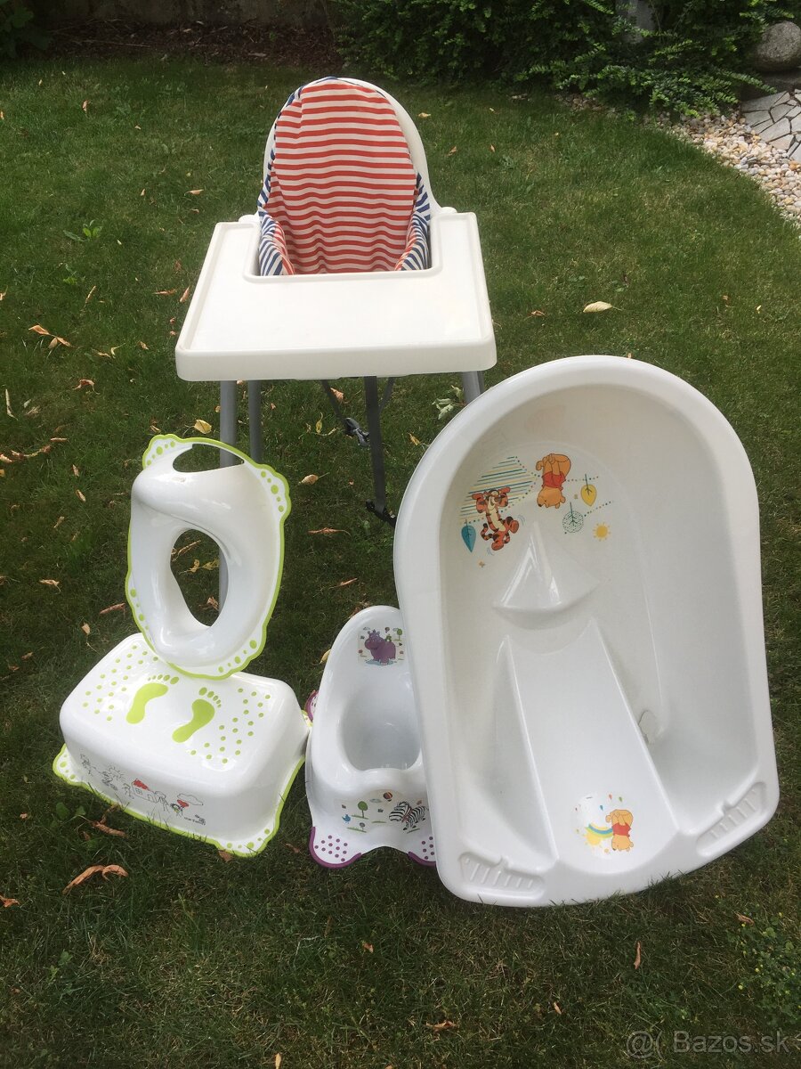 Detská postieľka+vanička+sedačka - 2