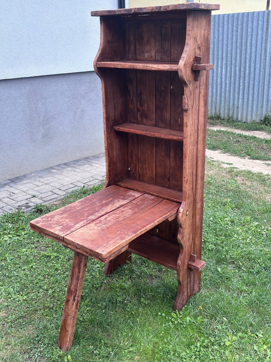 Pastierska skriňa-stôl - 2