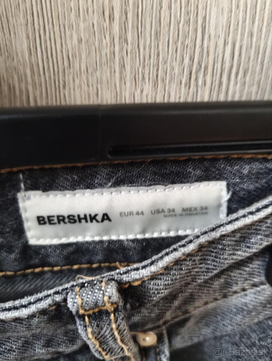 Šedé rifle Bershka - 2