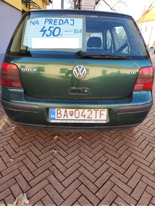 GOLF 1,6 benzin s prepisom - 2