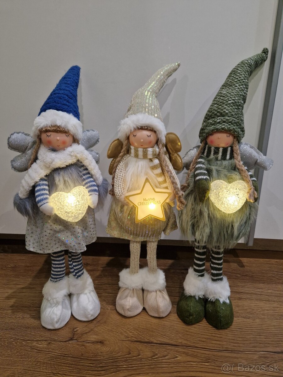 Postavicky Anjelika s led srdieckom a led hviezdou - 2