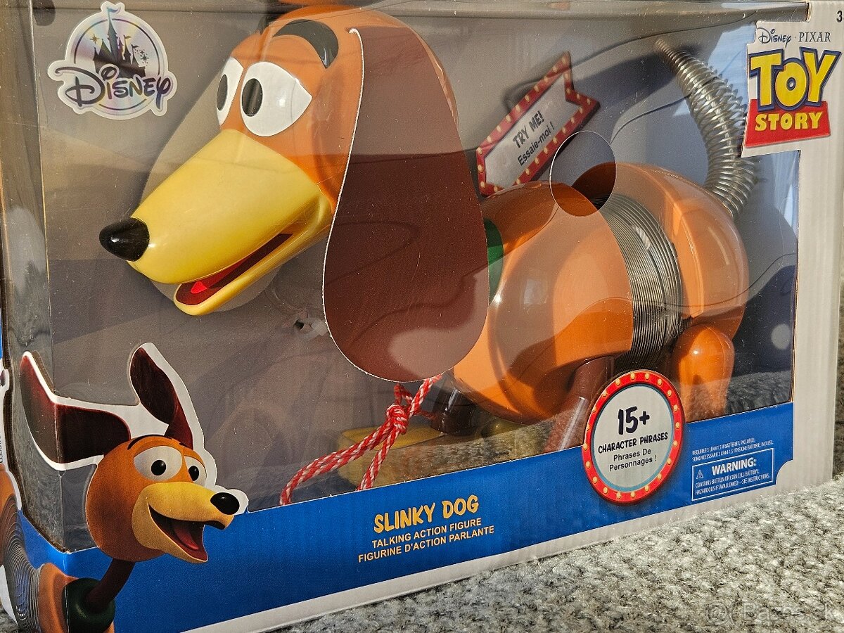 TOY STORY Slinky pes hračka hovoriaci,original DISNEY/NOVÝ - 2