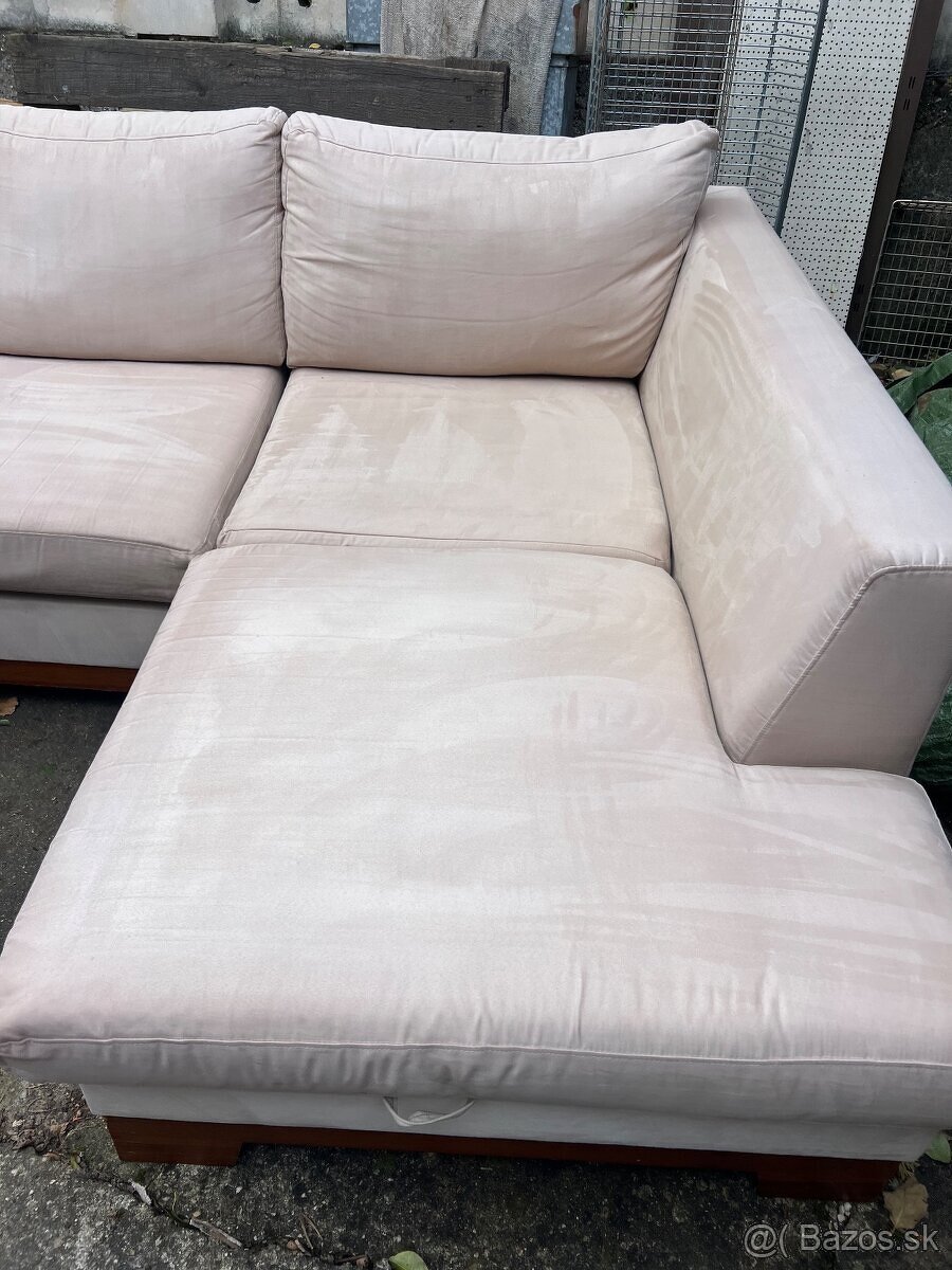 Rohová sedačka + taburetka - 2