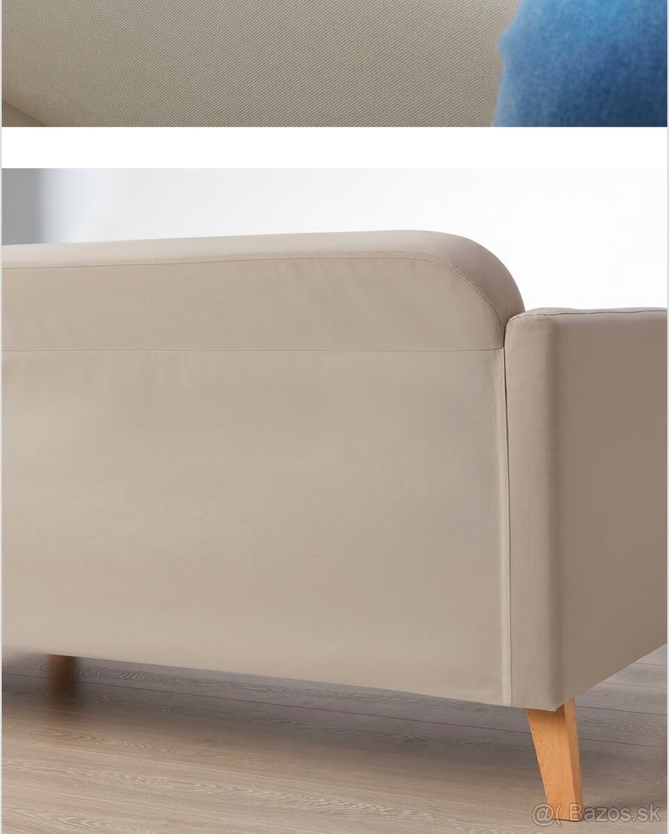 IKEA LINANÄS 3-pohovka, s ležadlom/Vissle béžová ♦️ - 2