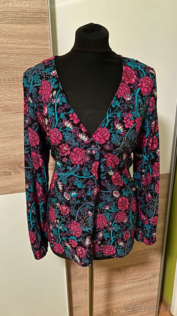 Medicine dámska kvetinová blúzka-veľkosť M - 2