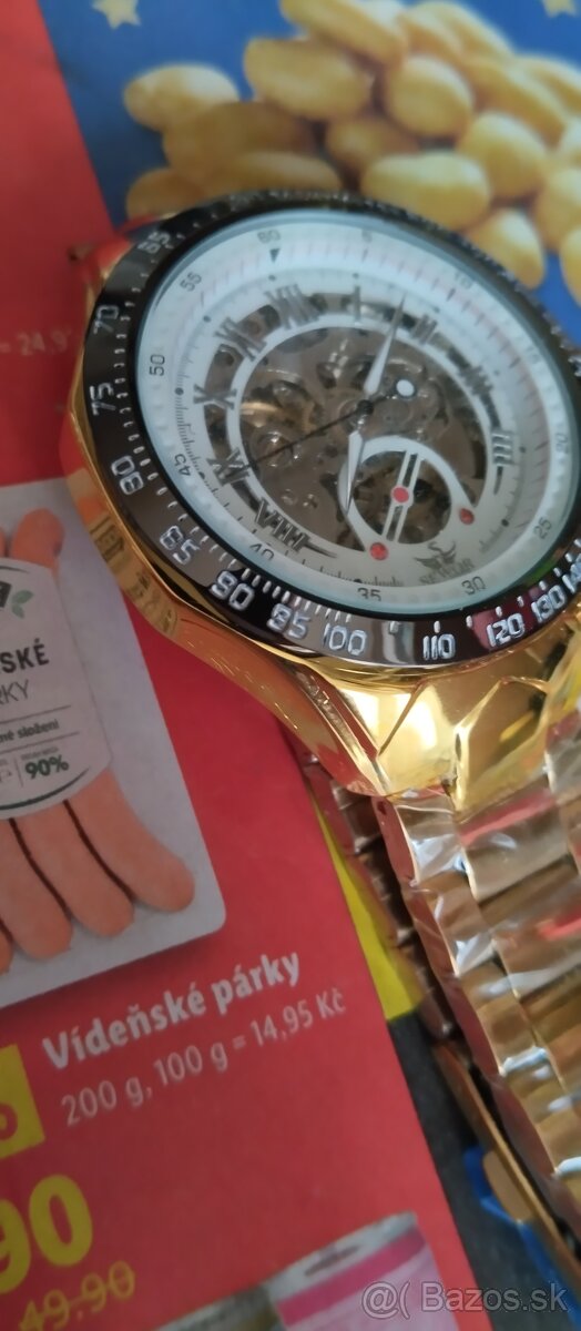 luxusní hodinky SEWOR SKELETON - 2