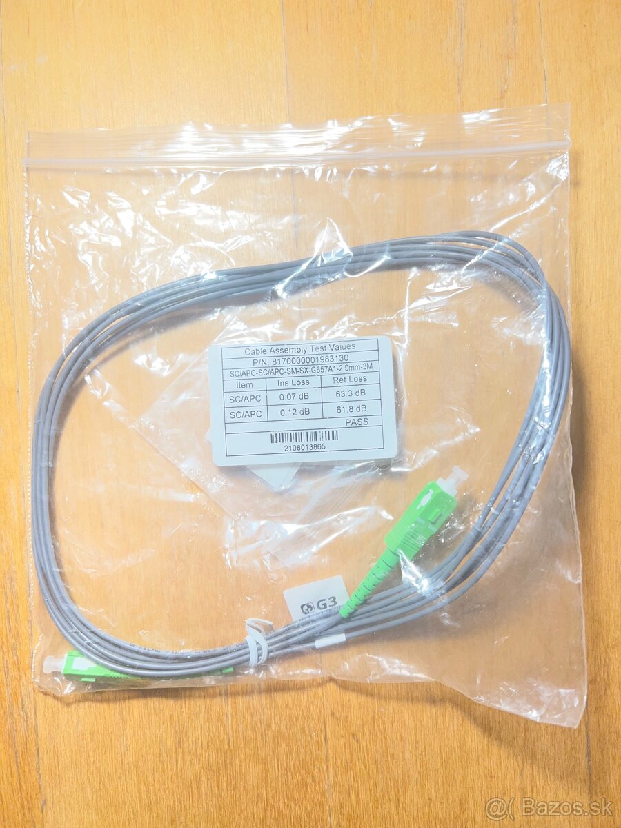 Optický kábel Patch cord G3 3m - 2
