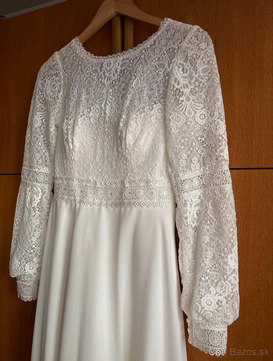 Boho svadobné šaty S/M - 2