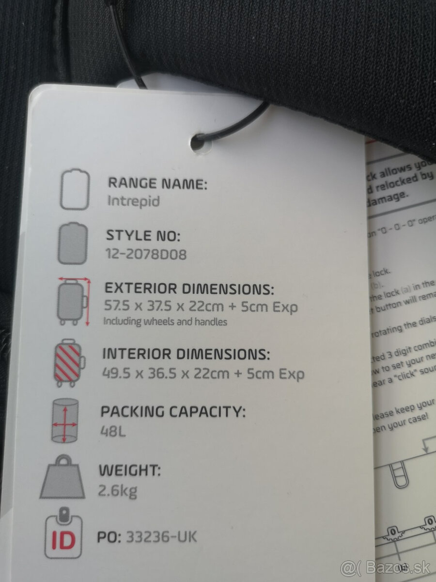 IT luggage cestovný príručný kufor 48 L - 2