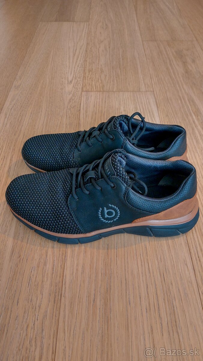 Pánske tenisky Bugatti čierna / hnedá - 2