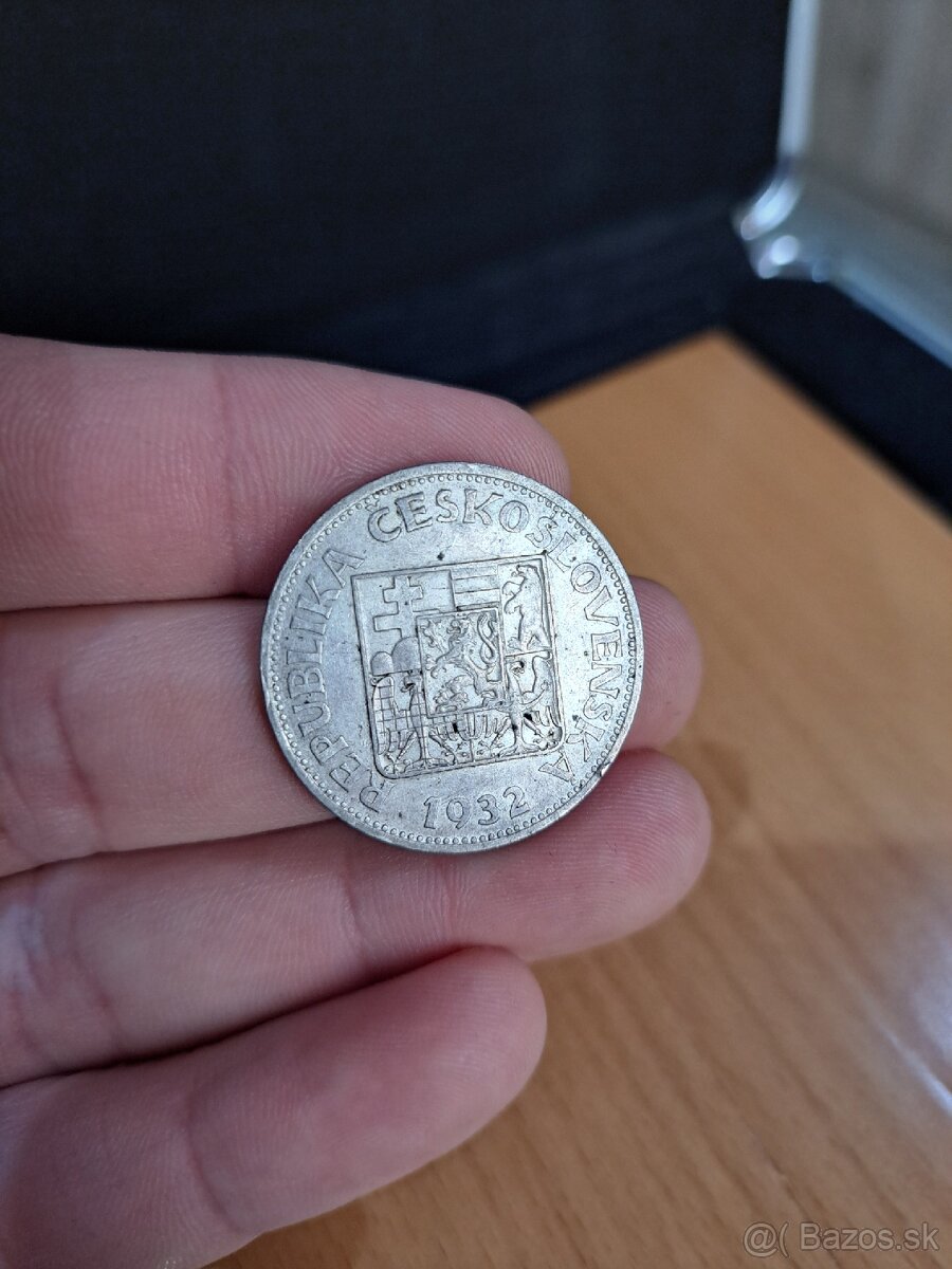 Strieborná 10kč rok 1932 - 2