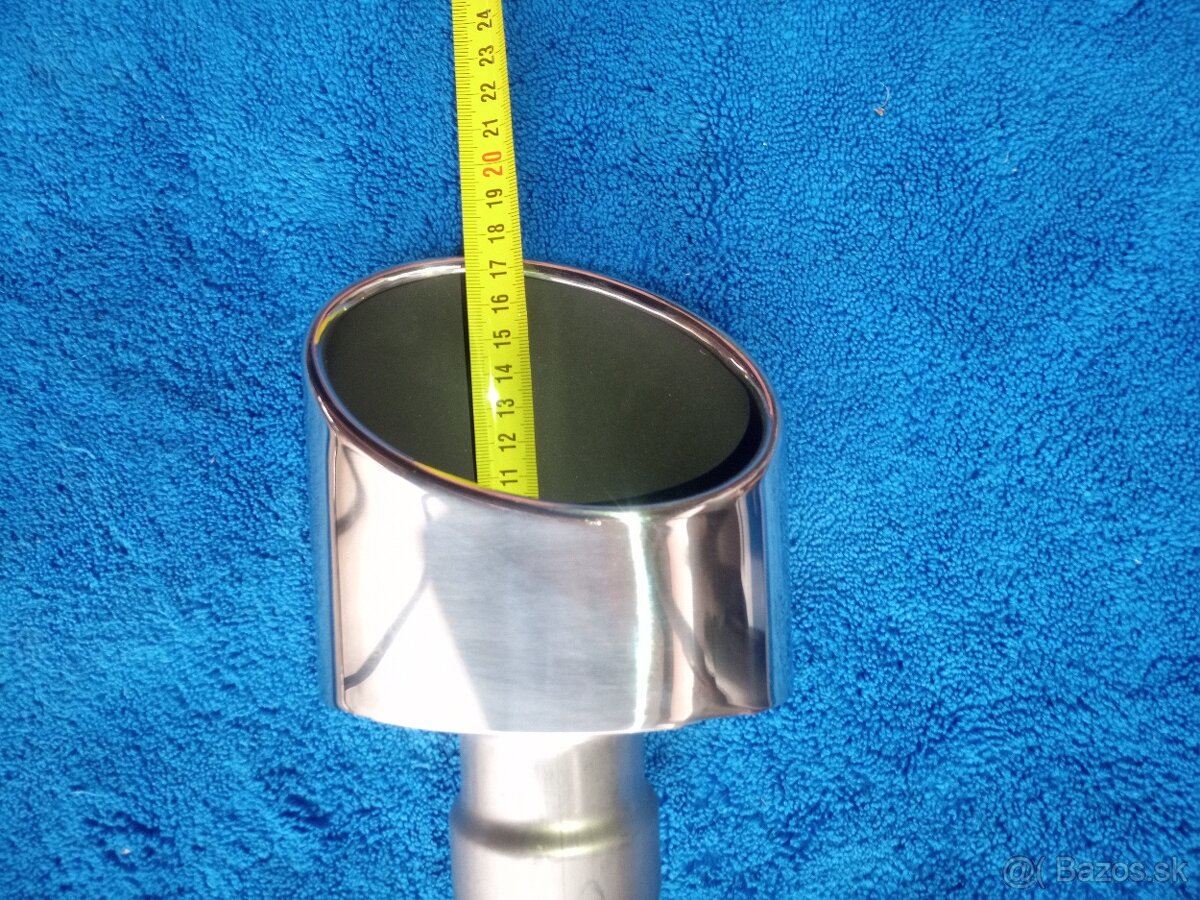 Koncovka výfuku ovál nerez - 2