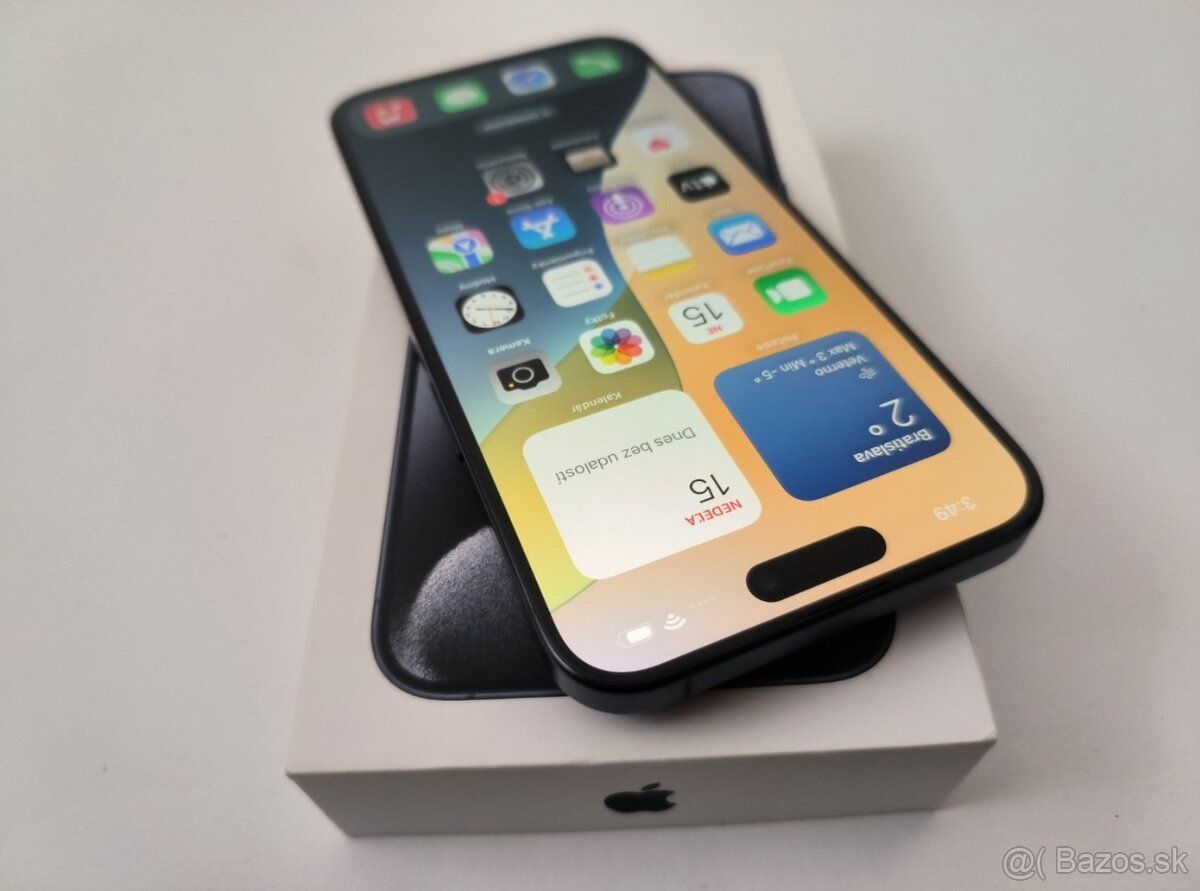 apple iphone 15 PRO MAX 256gb Blue Titanium / Batéria 100% - 2