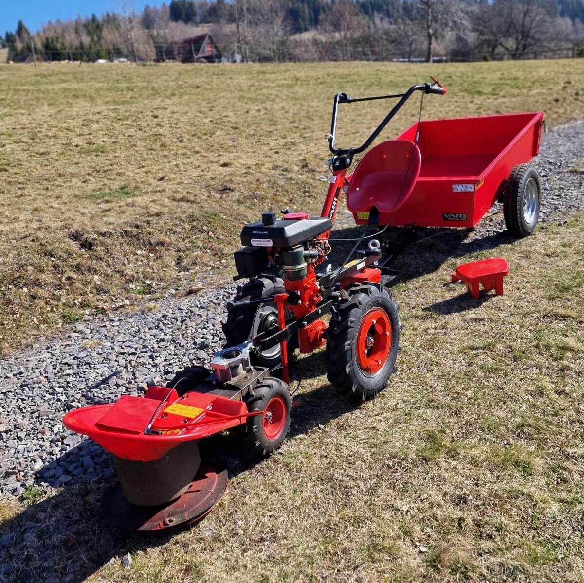 Malotraktor, bubnová kosačka VARI motor JIKOV - 2