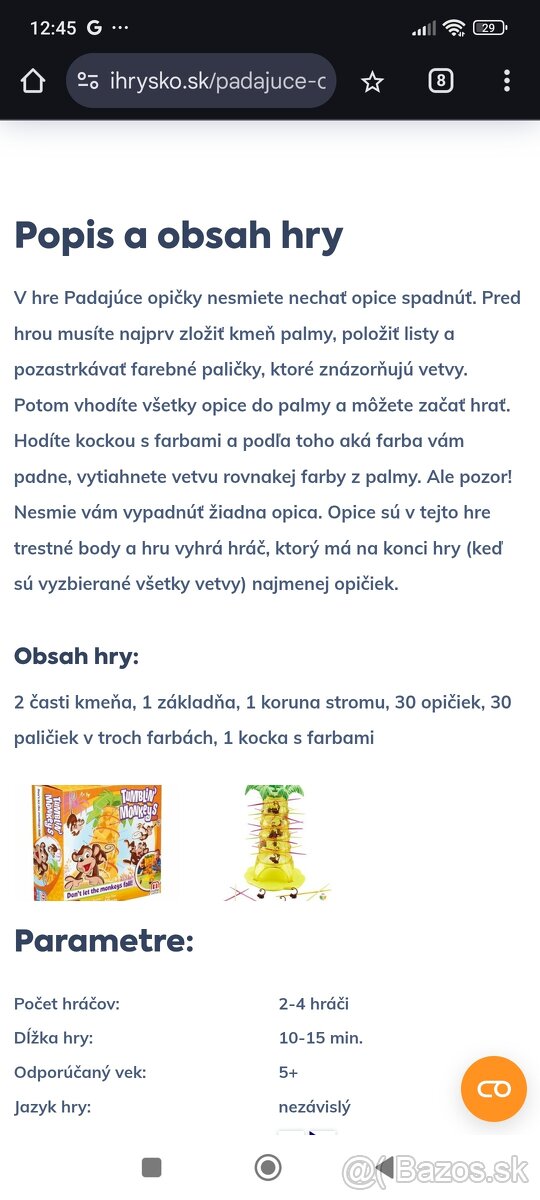Padajúce opičky od Mattel - 2