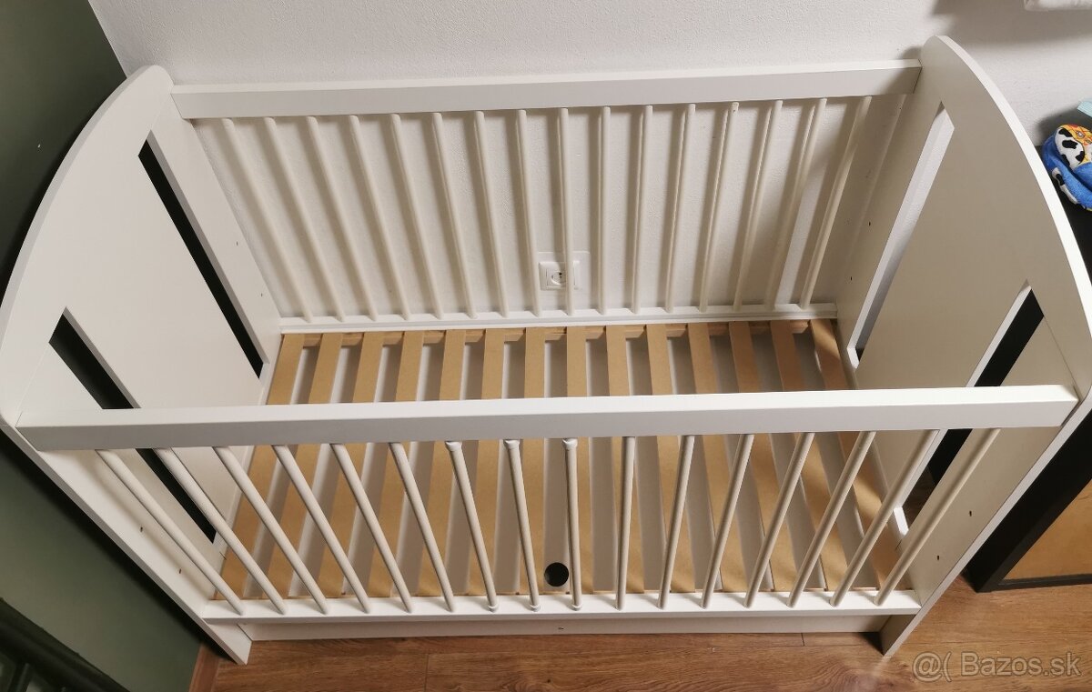 Detská postieľka Klups 120x60 biela - 2