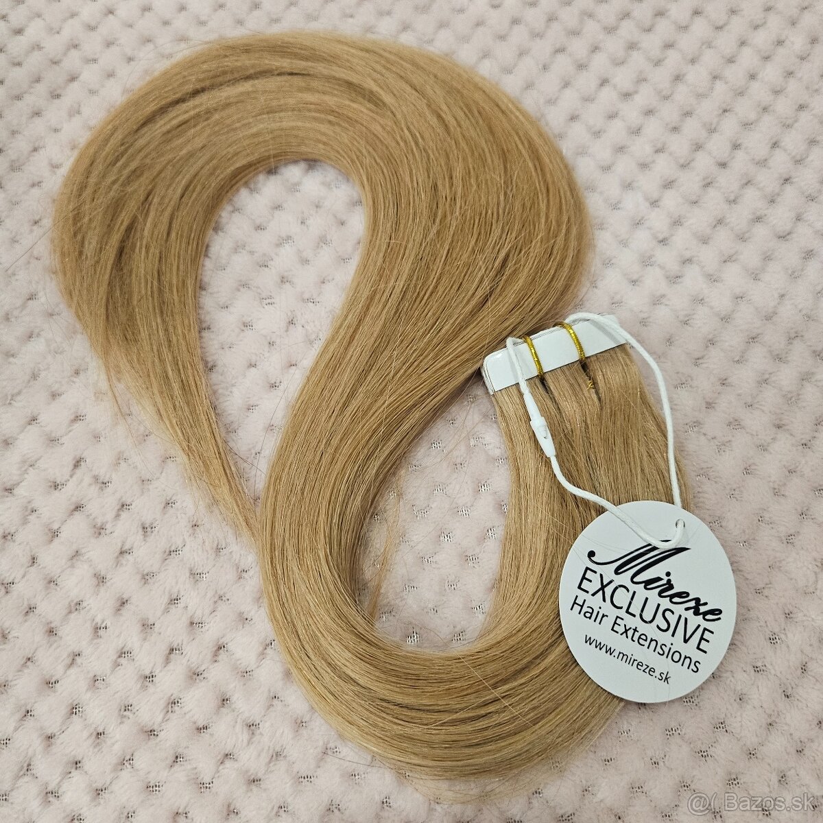 🖤 Tape-in predĺženie vlasov #8 – Škoricovo hnedá - 2