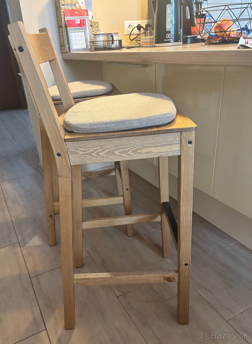 Barové stoličky IKEA 2ks NEPOUŽÍVANÉ - 2
