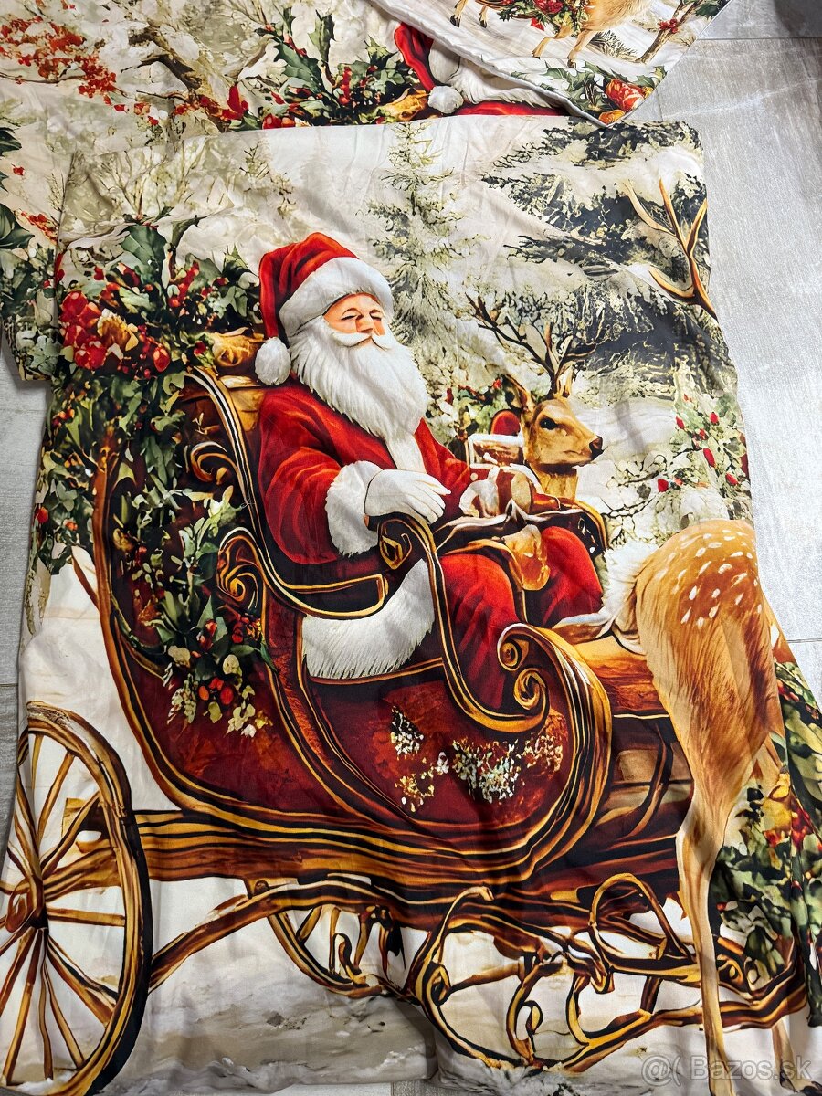 Vianočné návliečky paplón vankúš - 2