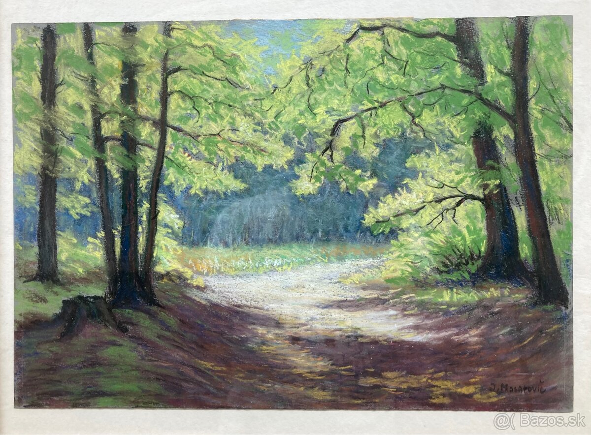 Predám obraz: Masarovič Jozef - Partia z lesa na kolibe - 2