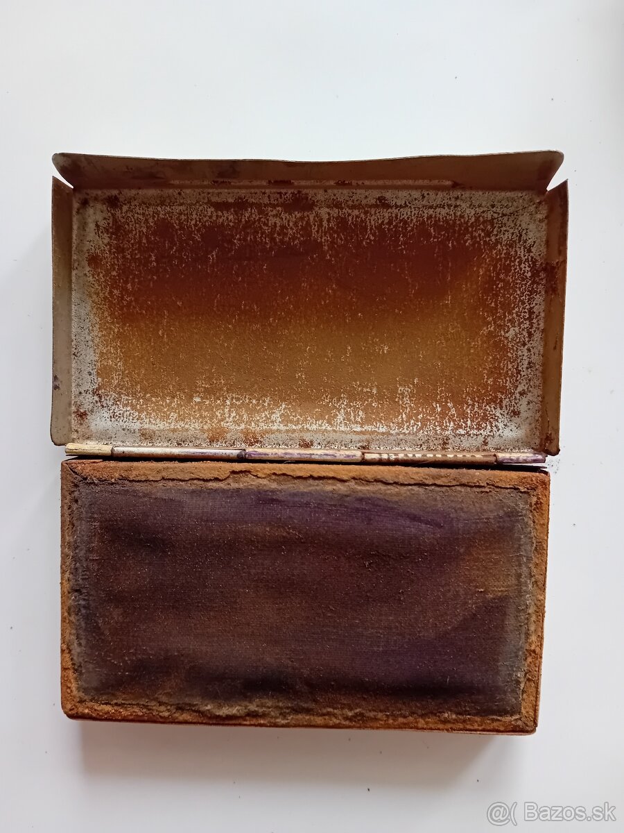 Starý pečiatkový vankúš a nožíky - 2