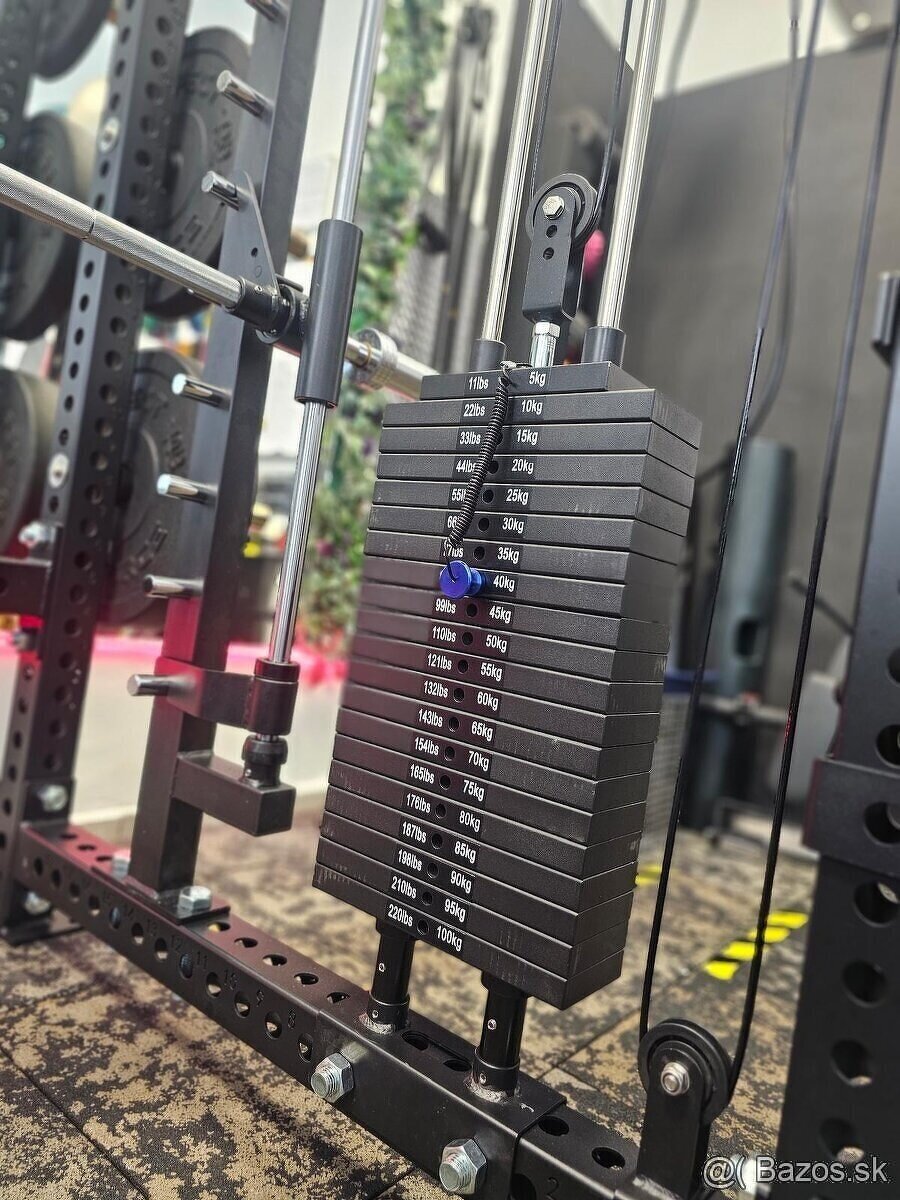 HALF RACK, protismerné kladky, multipress + - 2