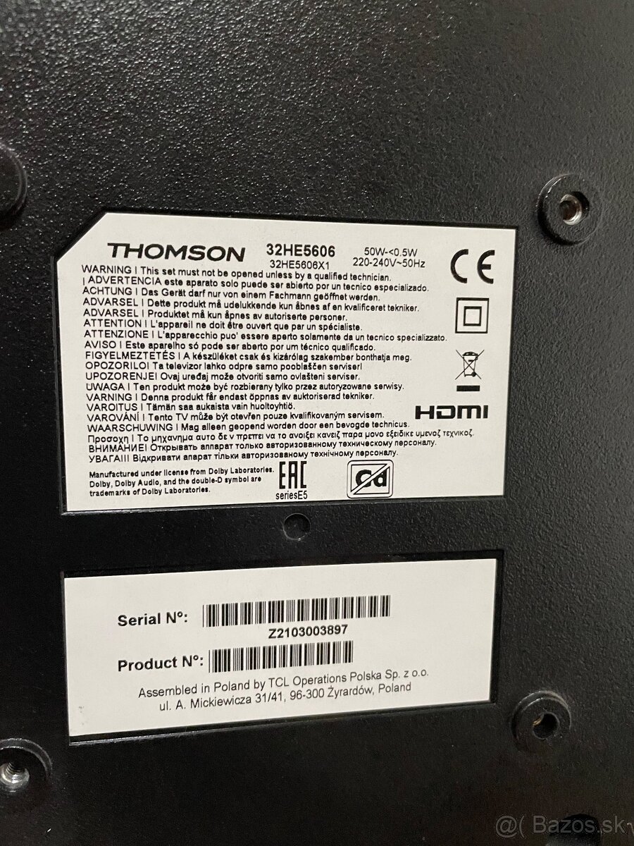 Thomson 32HE5606 - 2