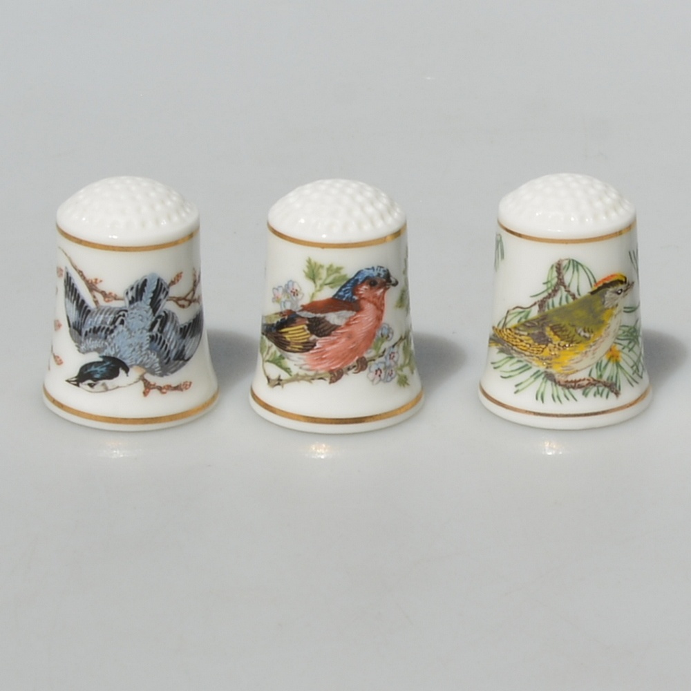 Sada 5 ks Porcelánové náprstky - Spevavé vtáky - 2