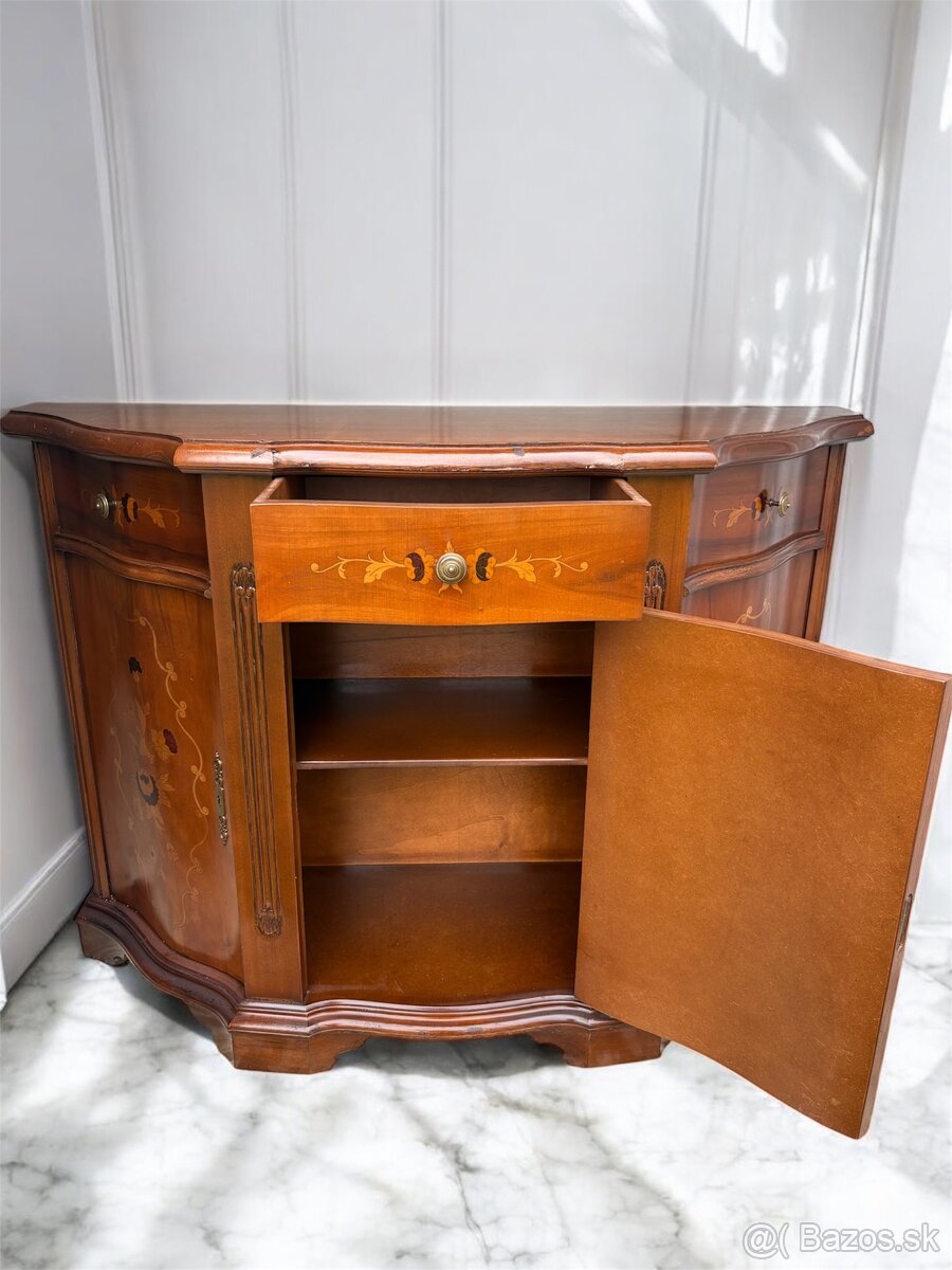 Intarzovaná rustikálna komoda, S120xV87xH37 - 2