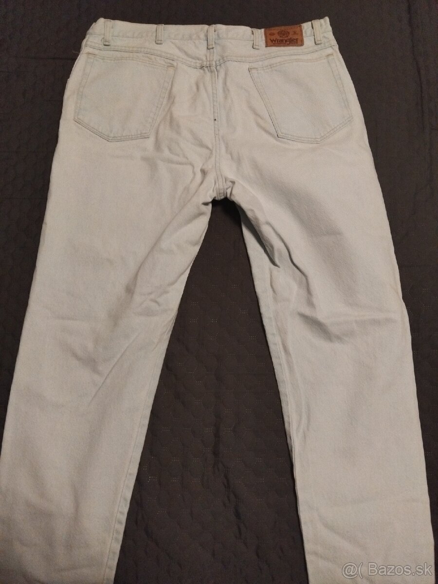 Svetlomodré pánske džínsy, nosené, pás 92cm - 2