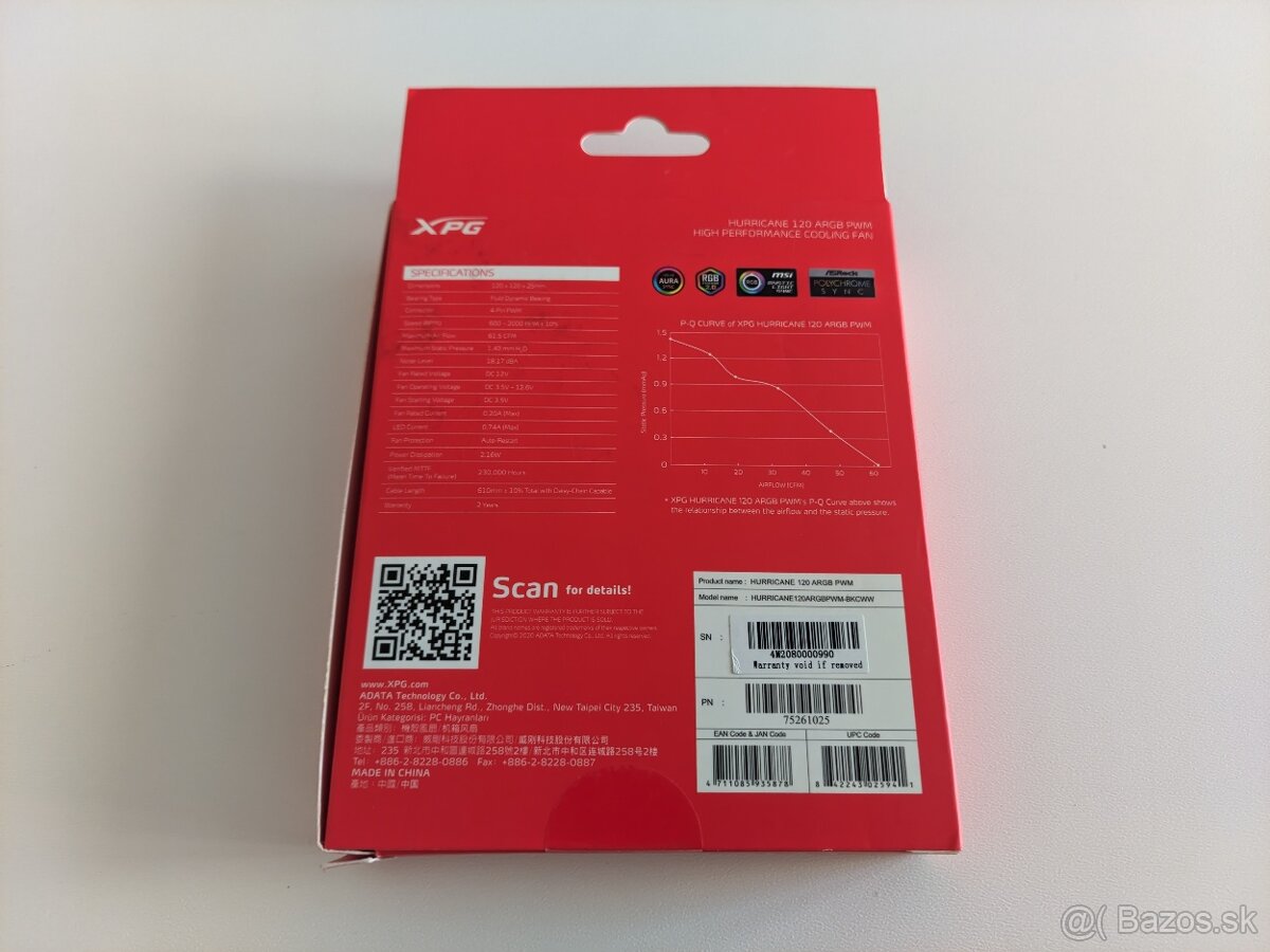 ADATA XPG HURRICANE 120 ARGB PWM, 120x120mm - 2