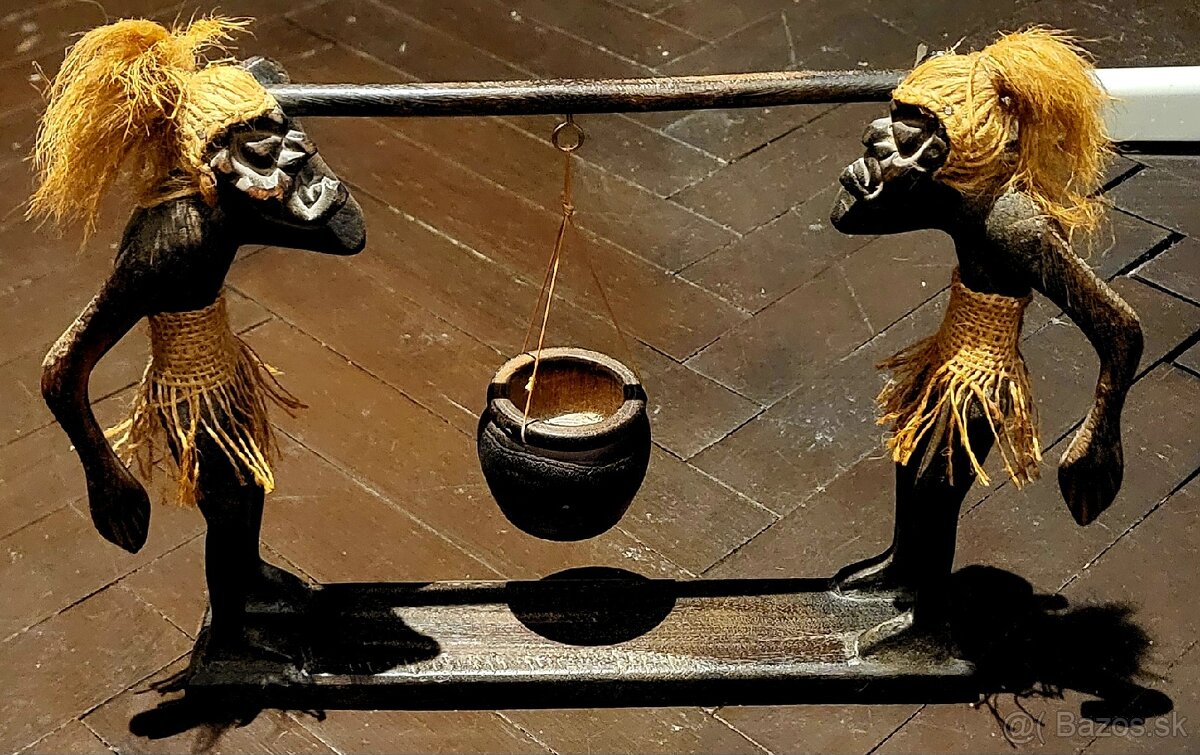 Drevené sošky africký domorodca - 2