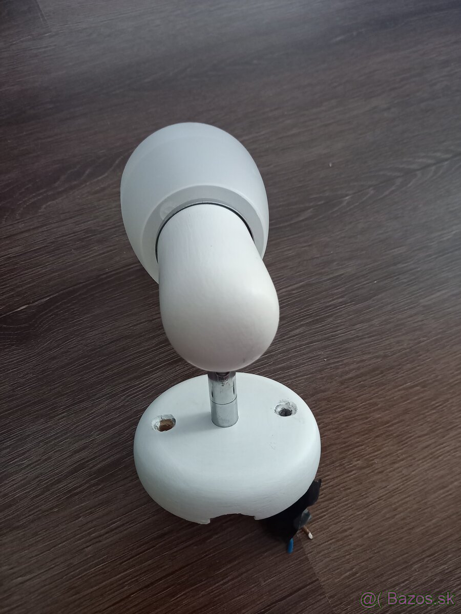 Nástenné svetlo otočné biele - 2
