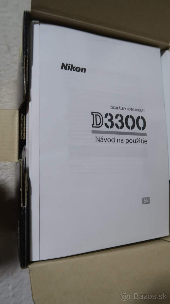 NIKON D3300 + 18-55 VR kit novy - 2