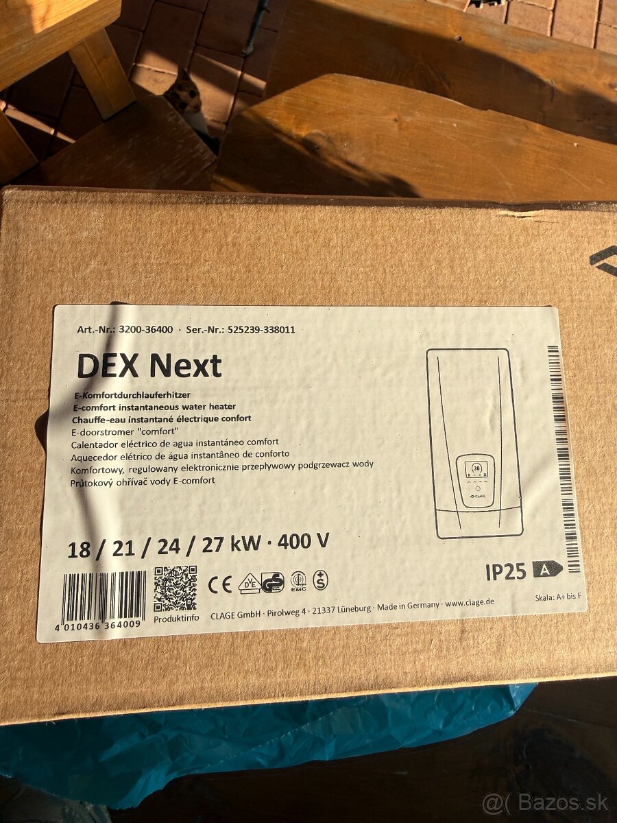Prietokový ohrievač CLAGE DEX Next DLE - 2